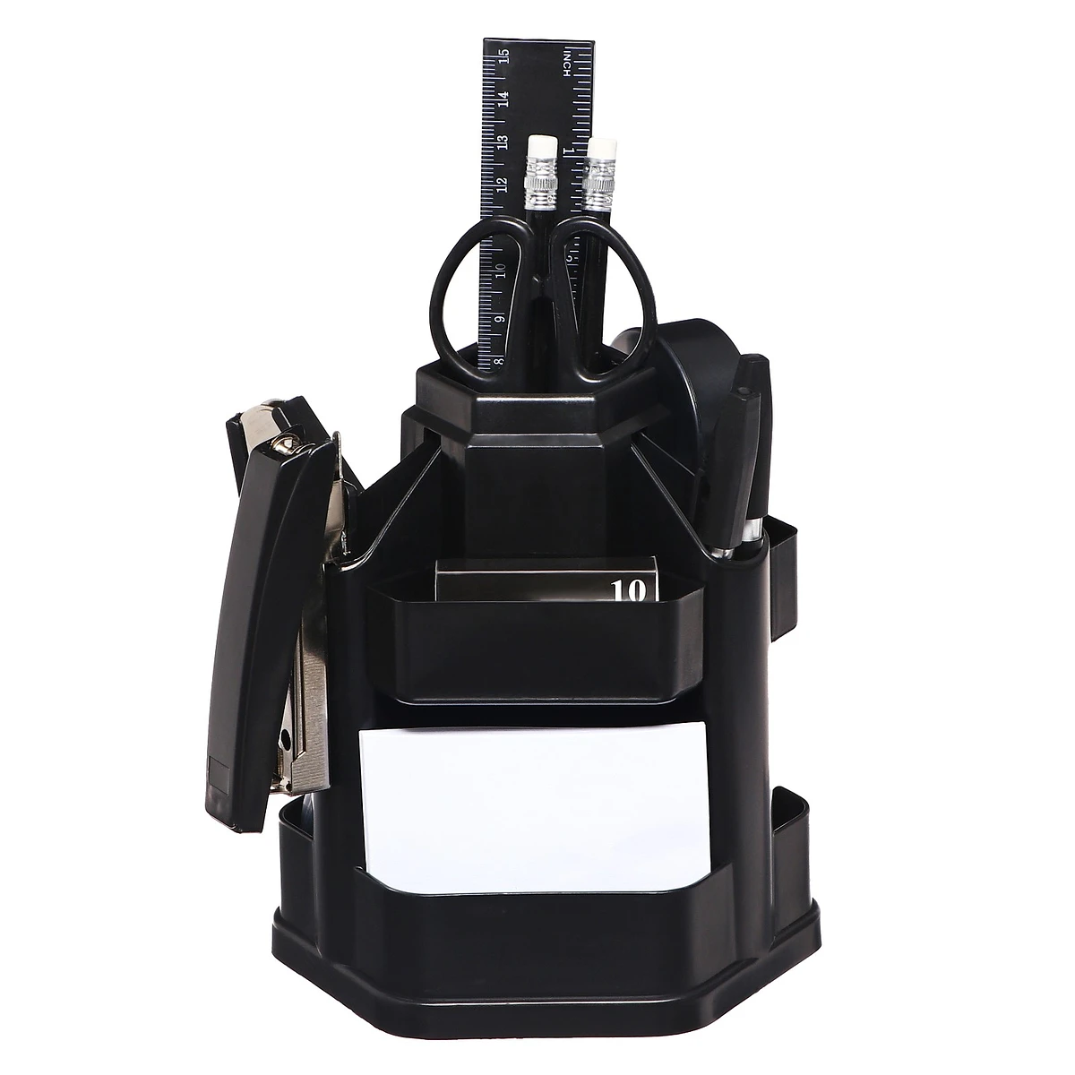 Набор настольный dolce office, 17 предметов, вращающийся, черный